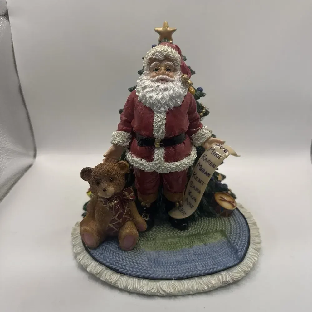 Fitz And Floyd Here Comes Santa Claus Music Box *